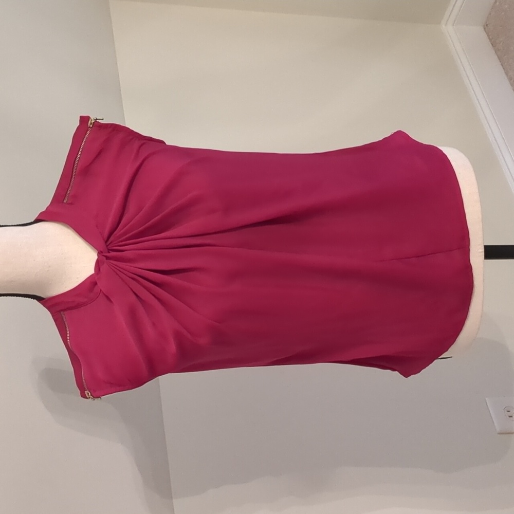 Sleeveless blouse, hot pink, size pxs